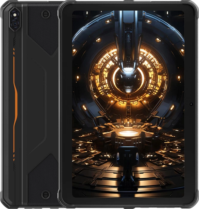 tablet HOTWAV TAB R8 10.1" 4GB RAM 128GB 4G LTE Android 14 10800mAh IP68/IP69K MIL-STD-810H, portokalli, set me aksesorë