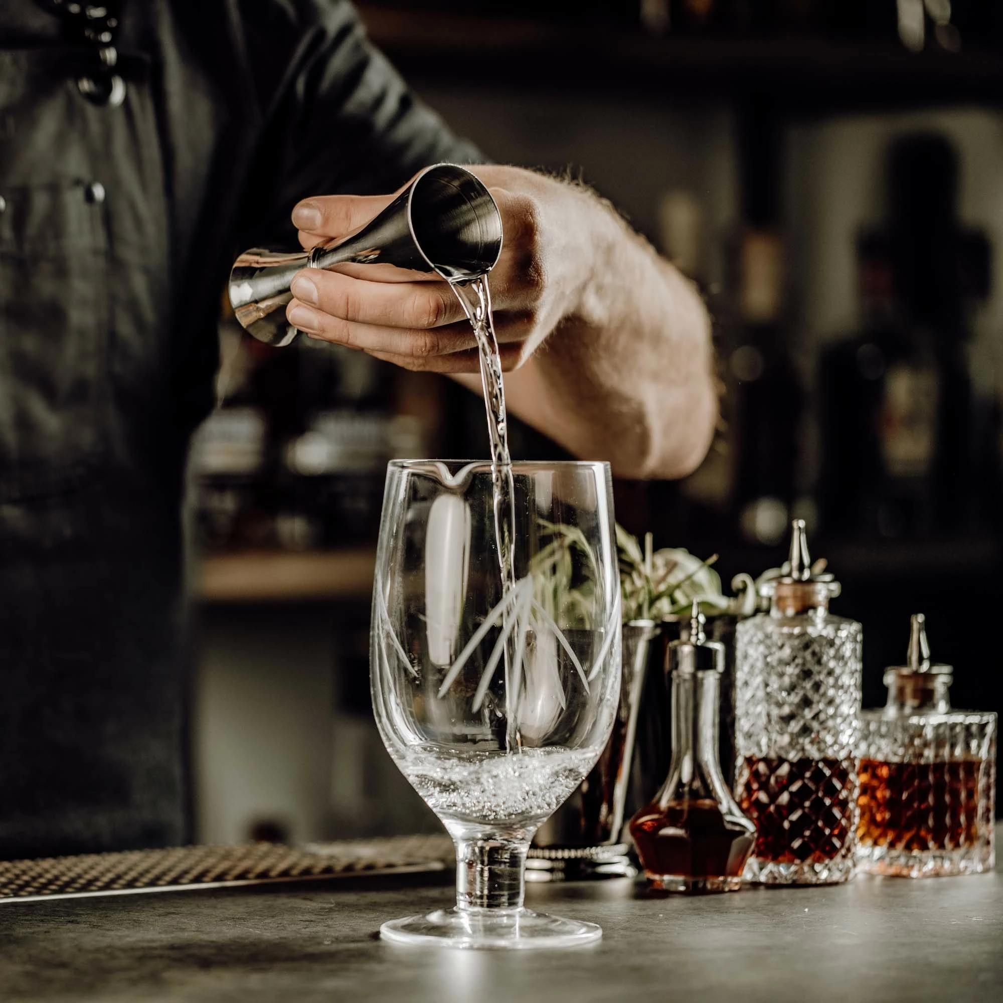 Jigger matës pije, BarFly Yakuza, 2 oz, çelik inox 18/8, argjend