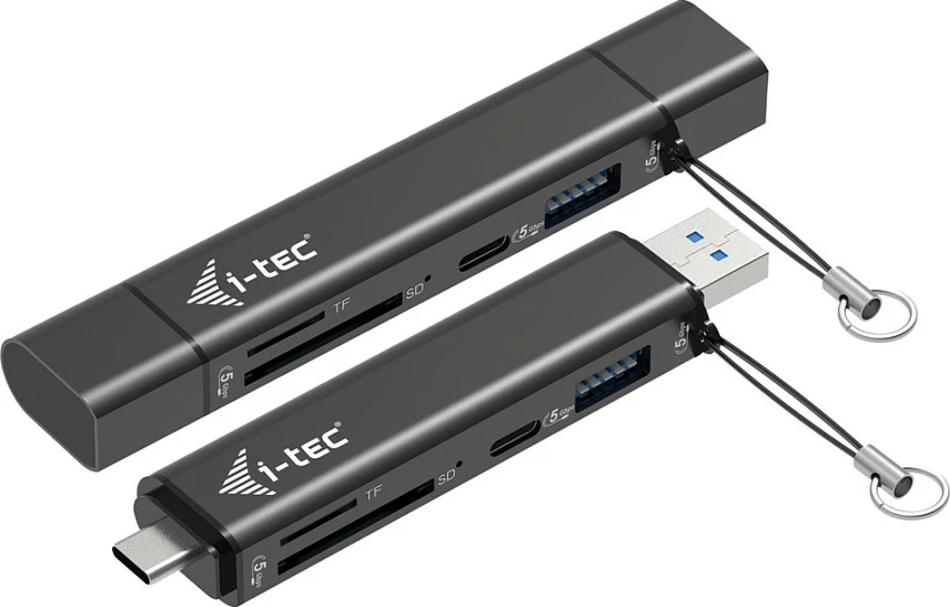 Dongle I-Tec USB-C/USB-A, lexues SD/TF, USB-A + USB-C, i zi