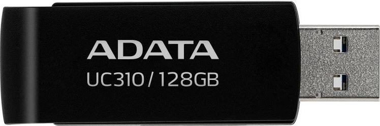Pendrive Adata UC310, 128GB, USB 3.2, e zezë