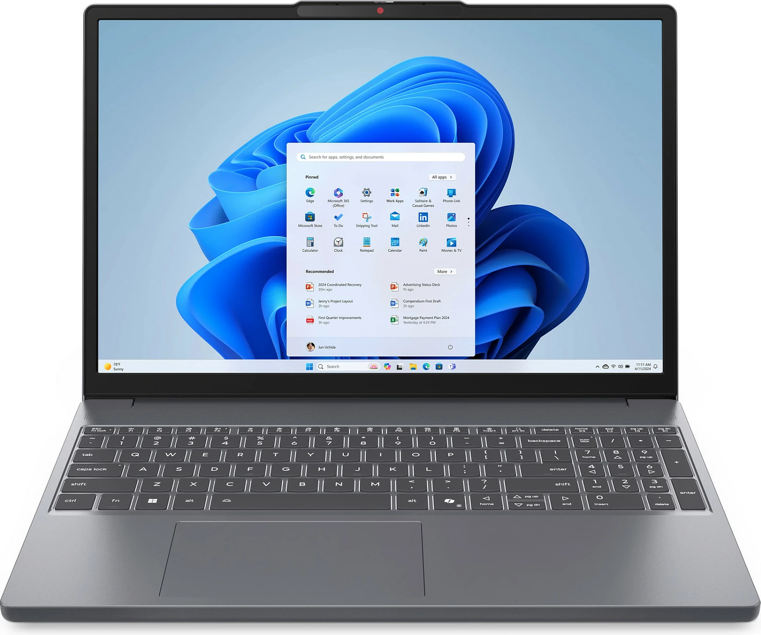 Laptop Lenovo IdeaPad Slim 3 15IRH10, i5-13420H, 16GB RAM Memorje, 512GB SSD, 15.3" WUXGA, Windows 11 Home, Luna Grey