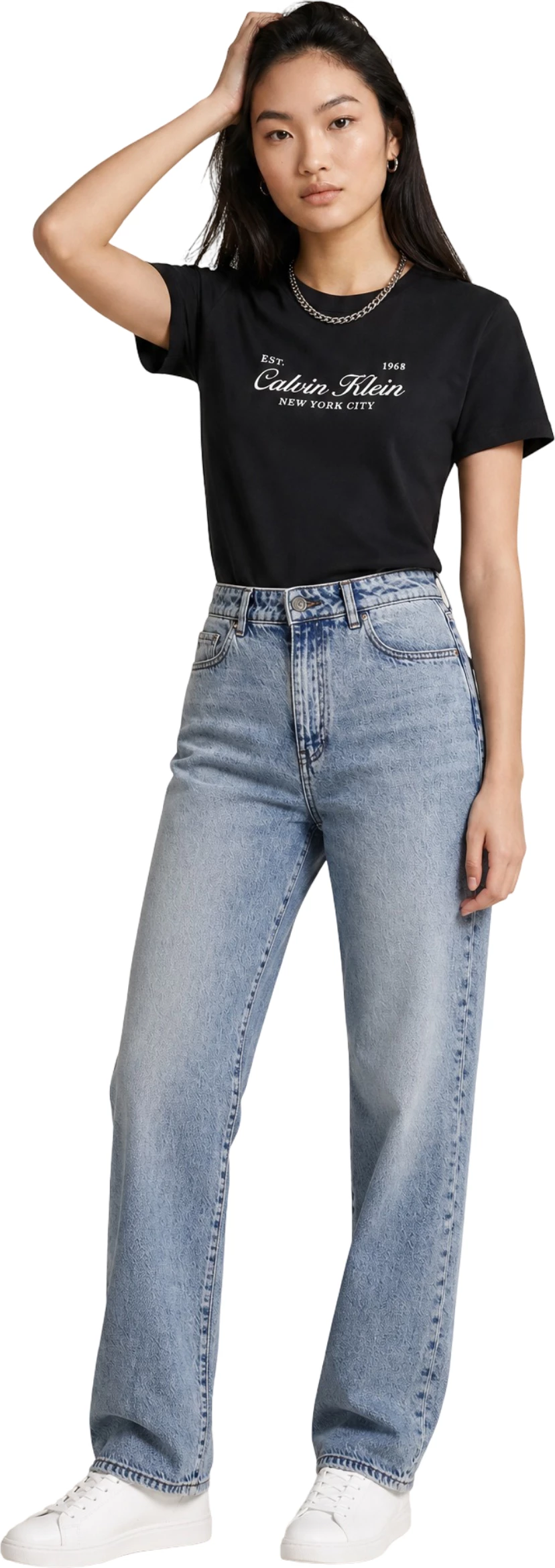 Maicë për femra Calvin Klein Jeans LV047G804G, e zezë [Madhësia: M]