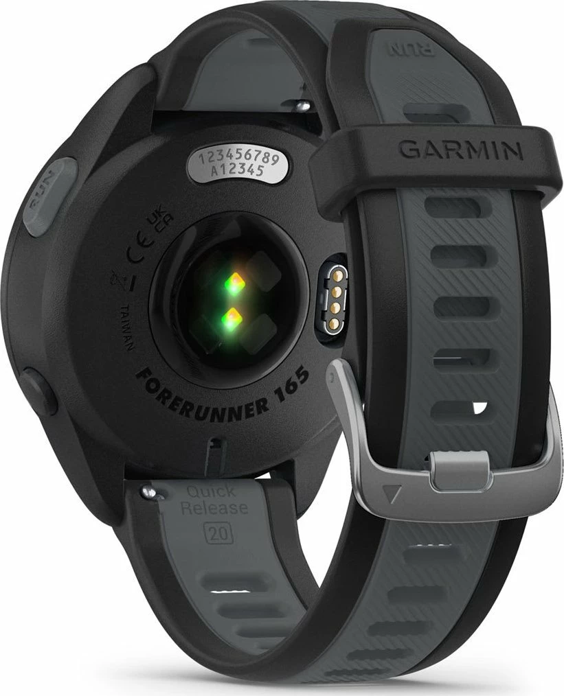 Smartwatch Garmin Forerunner 165 Music (010-02863-30) 4GB AMOLED 1.2\" GPS NFC Wi‑Fi, e zezë