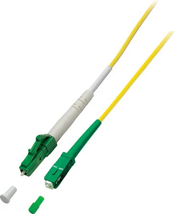 Kabllo patch fibër optike EFB Elektronik LC/APC në SC/APC, OS2 G657A2, 2m, LSZH, 2mm, e verdhë