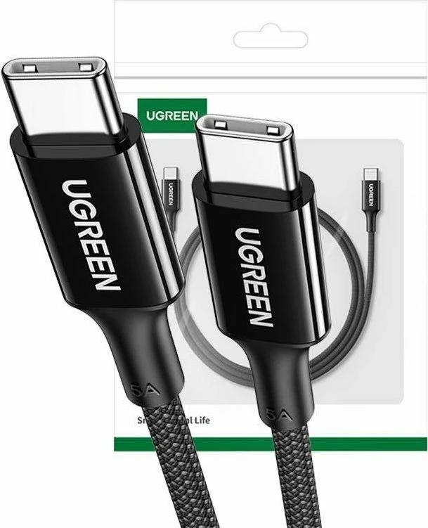 Kabl USB-C në USB-C Ugreen 20478 0.5 m 100W 5A e zezë
