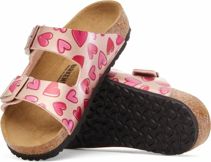 Sandale për fëmijë Birkenstock Arizona Kids 1030434, electric metallic copper hearts