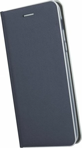 Mbështjellës flip HAVANA Premium 9800 për iPhone 11 Pro, mbyllje magnetike, xhep kartele, blu me skaj argjendi