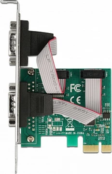 Kartë zgjerimi PCIe DeLOCK, 2x RS-232 Serial, PCIe 2.0, Low Profile