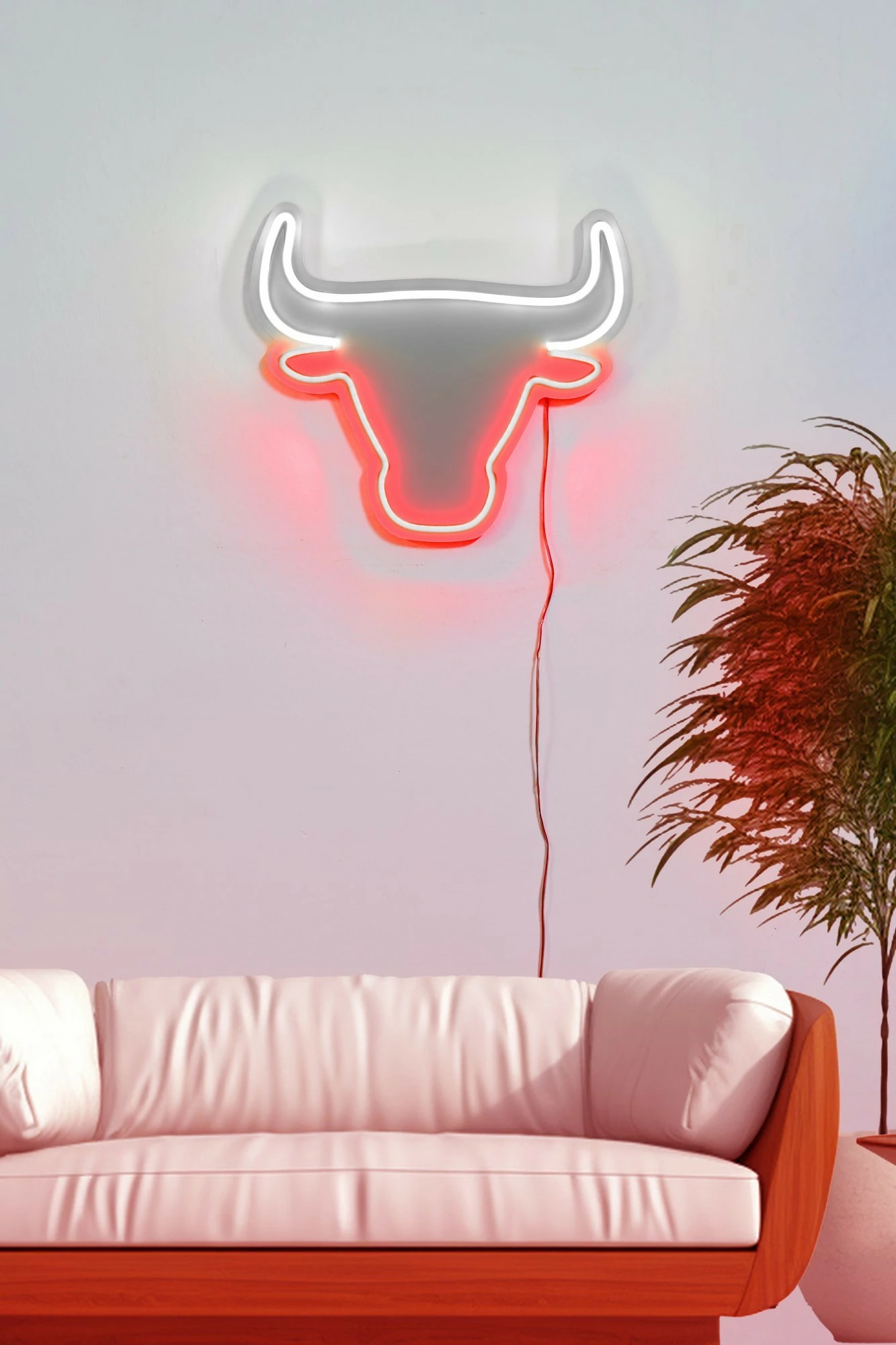 Dritë dekorative LED plastike, formë demi, shumëngjyrëshe, Wallity