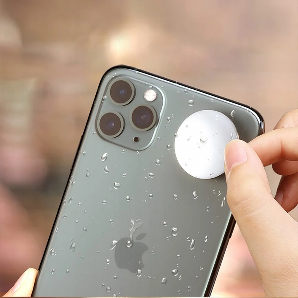 Pasqyrë selfie Ulanzi 2056, universale për celular/smartphone, Ø3 cm, ngjitje me shirit dy-anësh, argjendtë