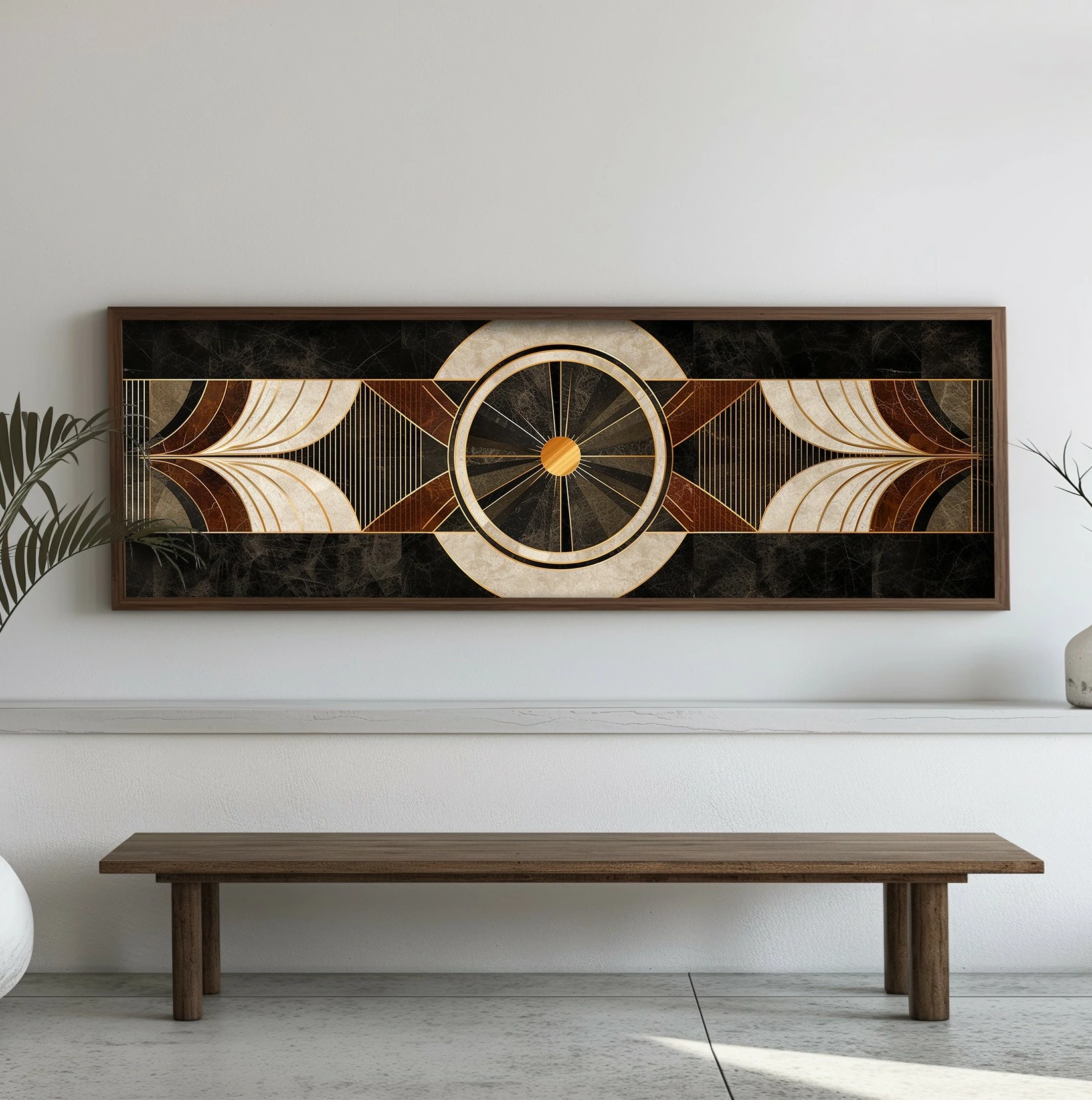 Pikturë dekorative me kornizë, MDF, Wallity, EMR016, shumëngjyrëshe, 40x120x3.5cm