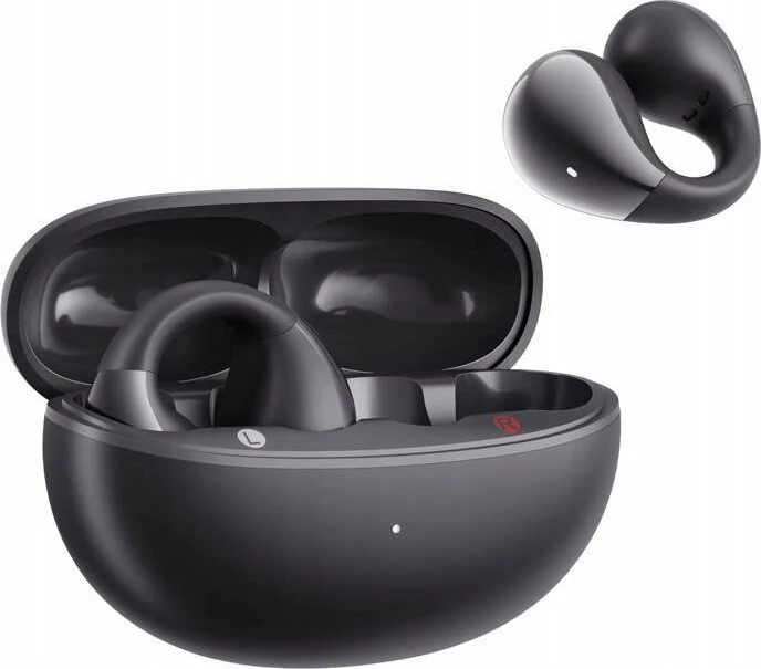 Kufje wireless QCY Crossky Clip T33 Bluetooth 5.4, mikrofon, 30 orë me kuti, të zeza