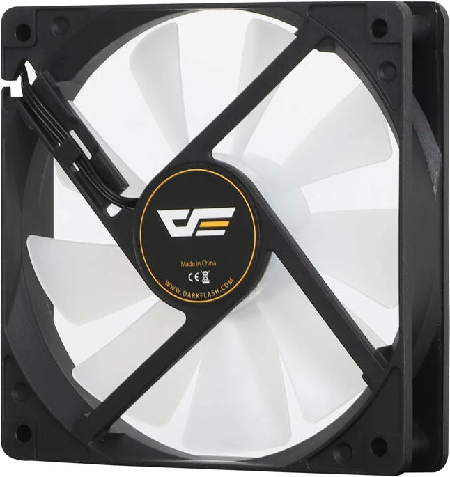 Kasë ventilatorë Darkflash C7 3in1, 120 mm, ARGB, e zezë, set prej 3 copë