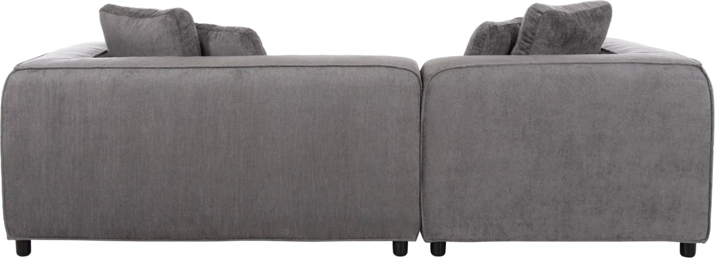 Divan qoshe i majtë, 3-vendësh, GRACE, FH3280.03L, ngjyrë gri, 252x105-160x70-90H cm