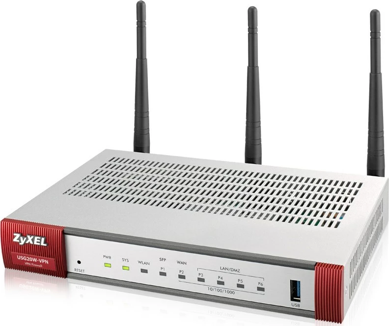 Router wireless Zyxel USG20W-VPN-EU0101F, Dual-band (2.4 GHz / 5 GHz), Gri, Kuqe