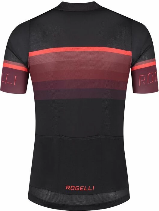 Fanellë çiklizmi Rogelli për meshkuj, e zezë/burgundy