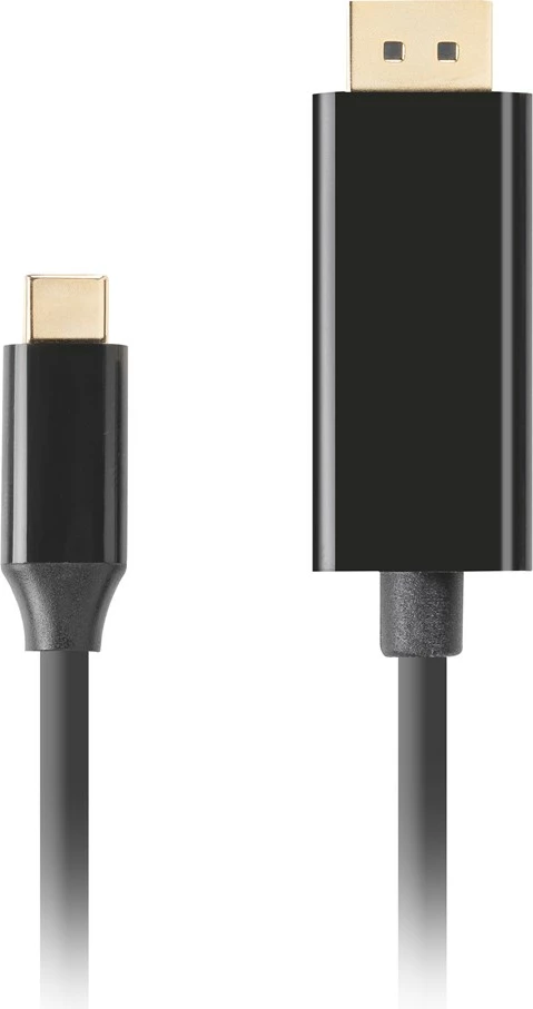 Kabllo Lanberg DisplayPort- USB-C, 3m, e zezë
