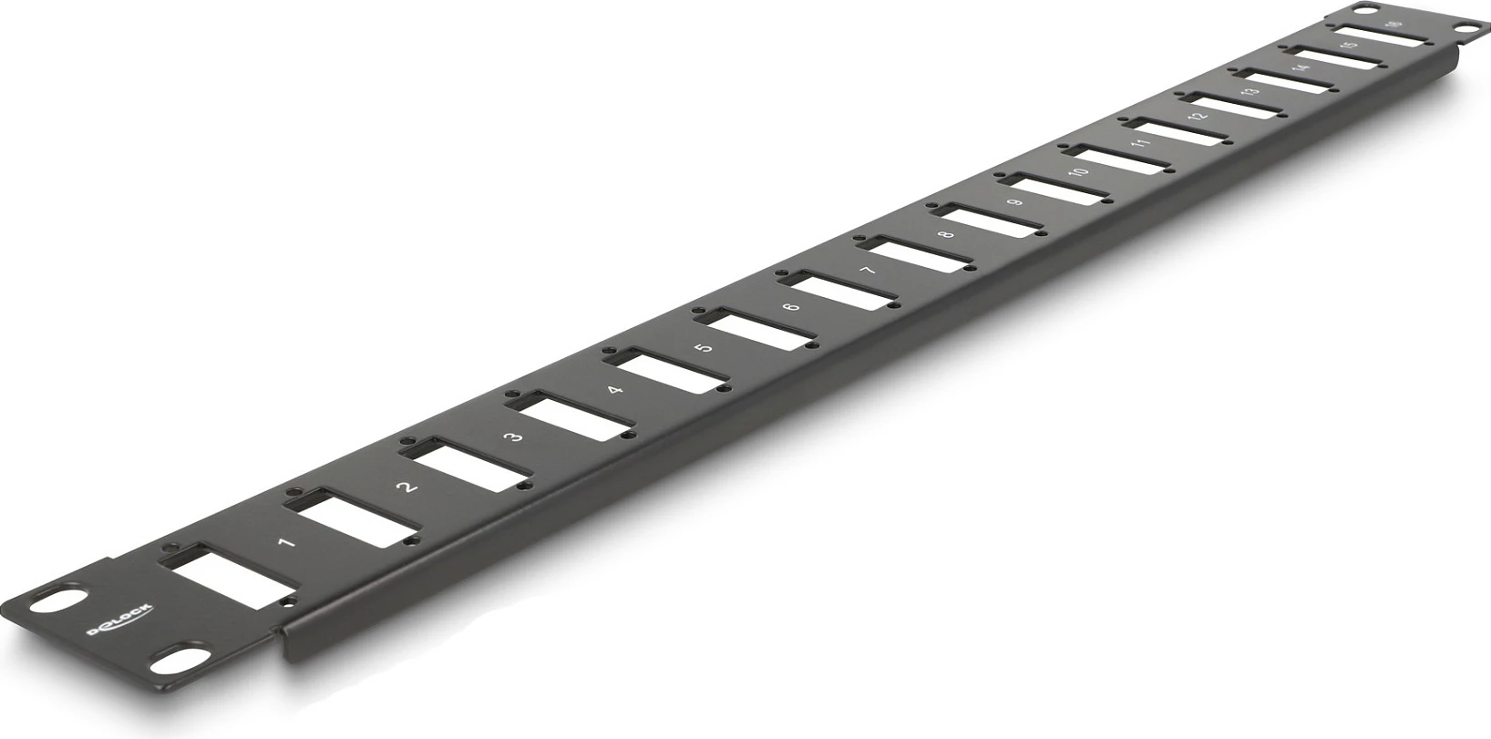 Panel rack 19" DeLOCK, 1U, 16 porte, metal, i zi