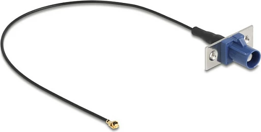 Kabllo antene DeLOCK 90731, FAKRA C te I-PEX MHF1, 0.2 m, 50 Ω, zezë/blu