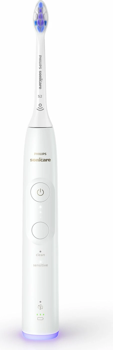 Furçë dhëmbësh elektrike Philips Sonicare HX7400/01, S2 Sensitive, 62,000 lëvizje/min, e bardhë, set 1 kokë