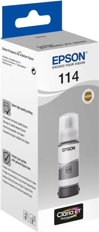 Shishe boje printeri, Epson, 114 EcoTank (C13T07B540), 70 ml, gri