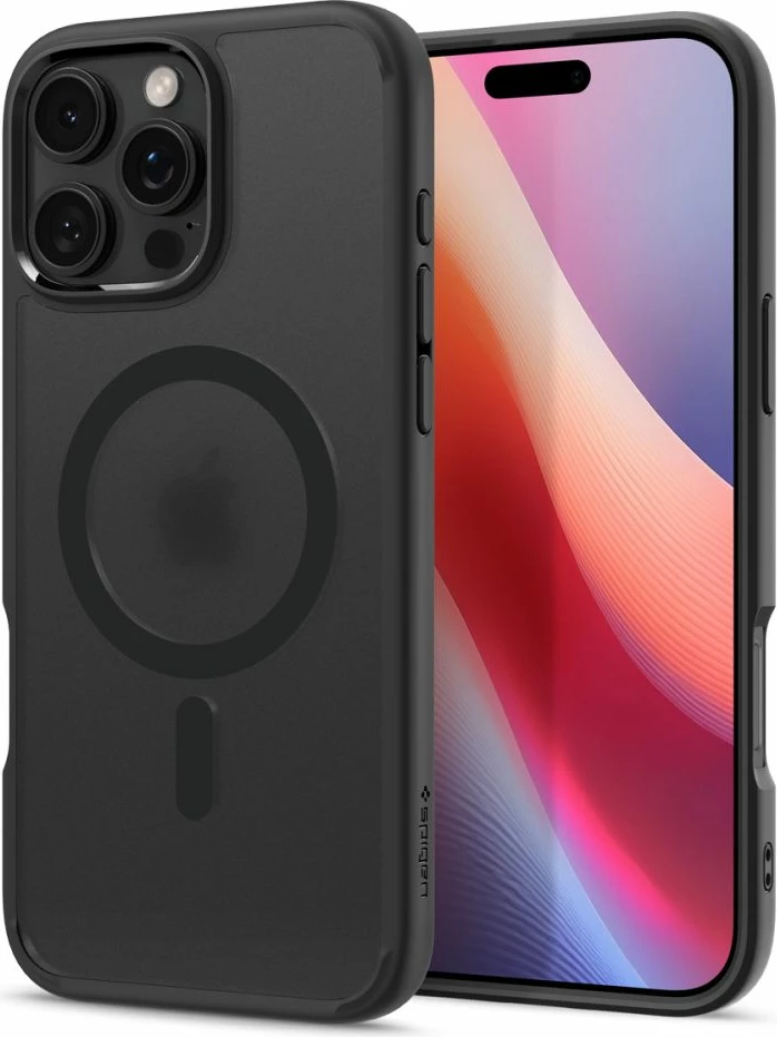 Mbështjellës Spigen Ultra Hybrid Mag për iPhone 16 Pro Max, MagSafe, i zi