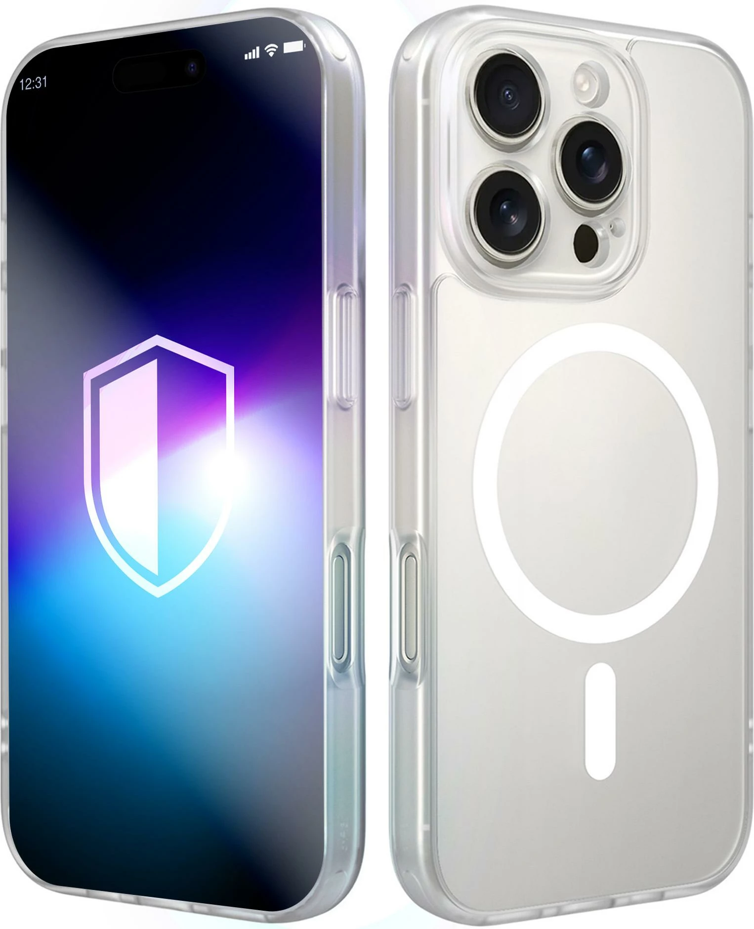 Mbështjellës 3mk Misty MagCase për iPhone 16 Pro Max, MagSafe kompatibil, mat, i bardhë