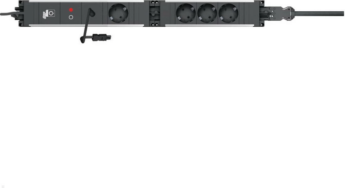 Bllok prizash Bachmann STEP BASE 3x Type F (Schuko) GST18, 16A 250V, i zi