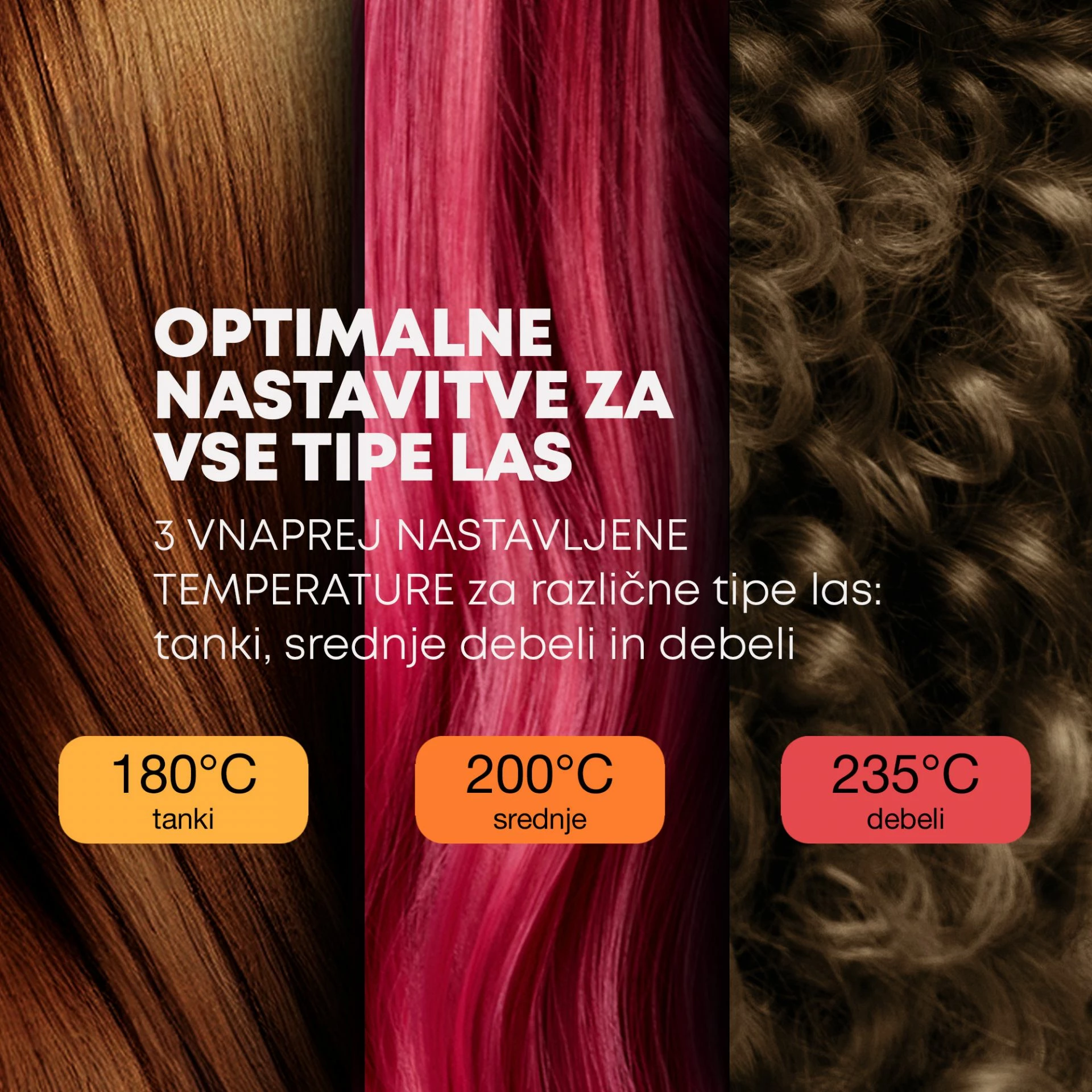 Drejtues flokësh Revamp Progloss Touch Digital ST-1500, 80-235°C, pllaka qeramike, i zi