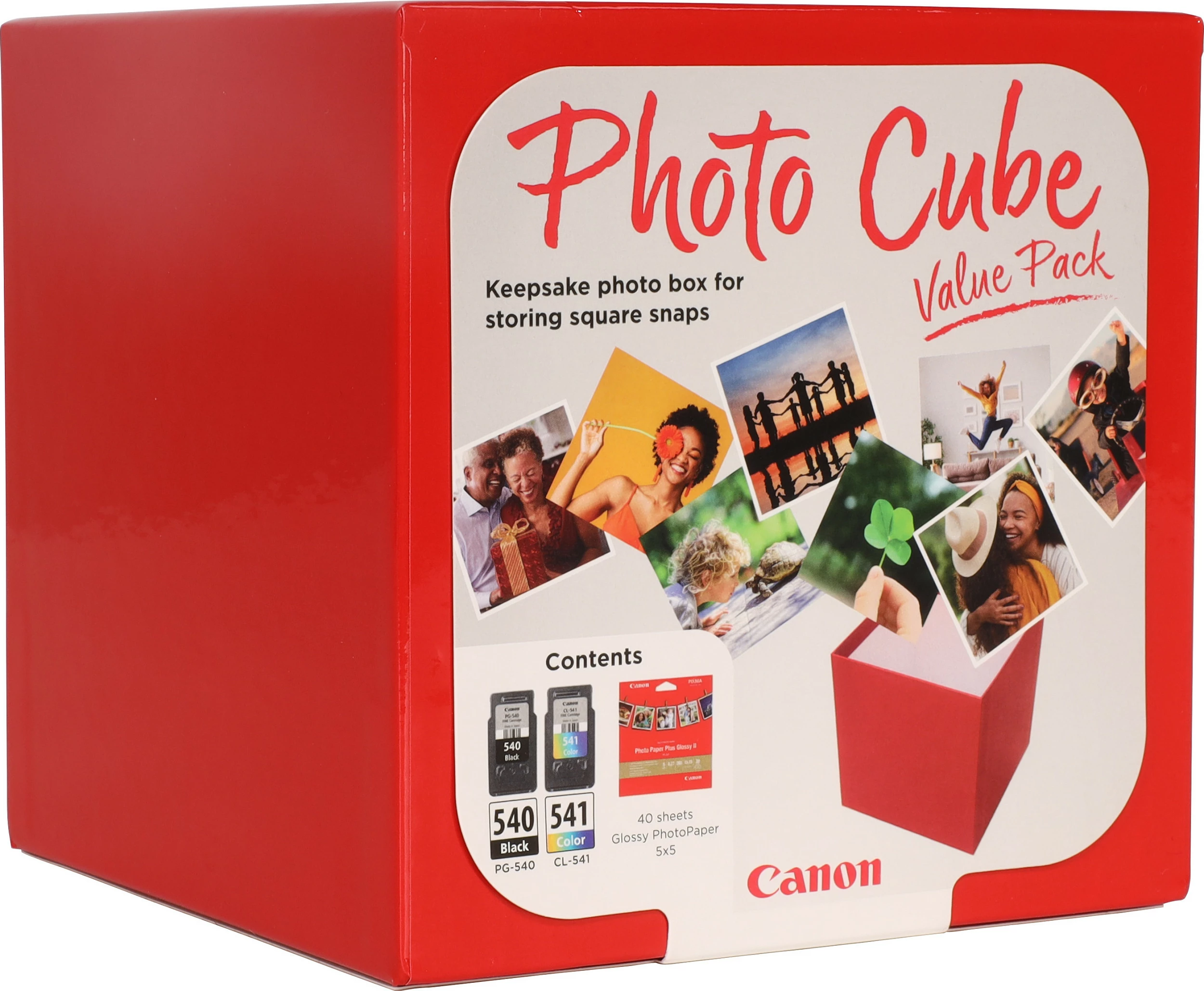 Set kartusha boje Canon PG-540 + CL-541, e zezë + ngjyra, me letër foto Glossy 5x5