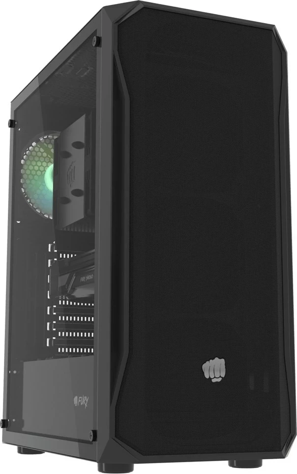 Kasë FURY Shobo SH4 RGB Midi Tower, E zezë