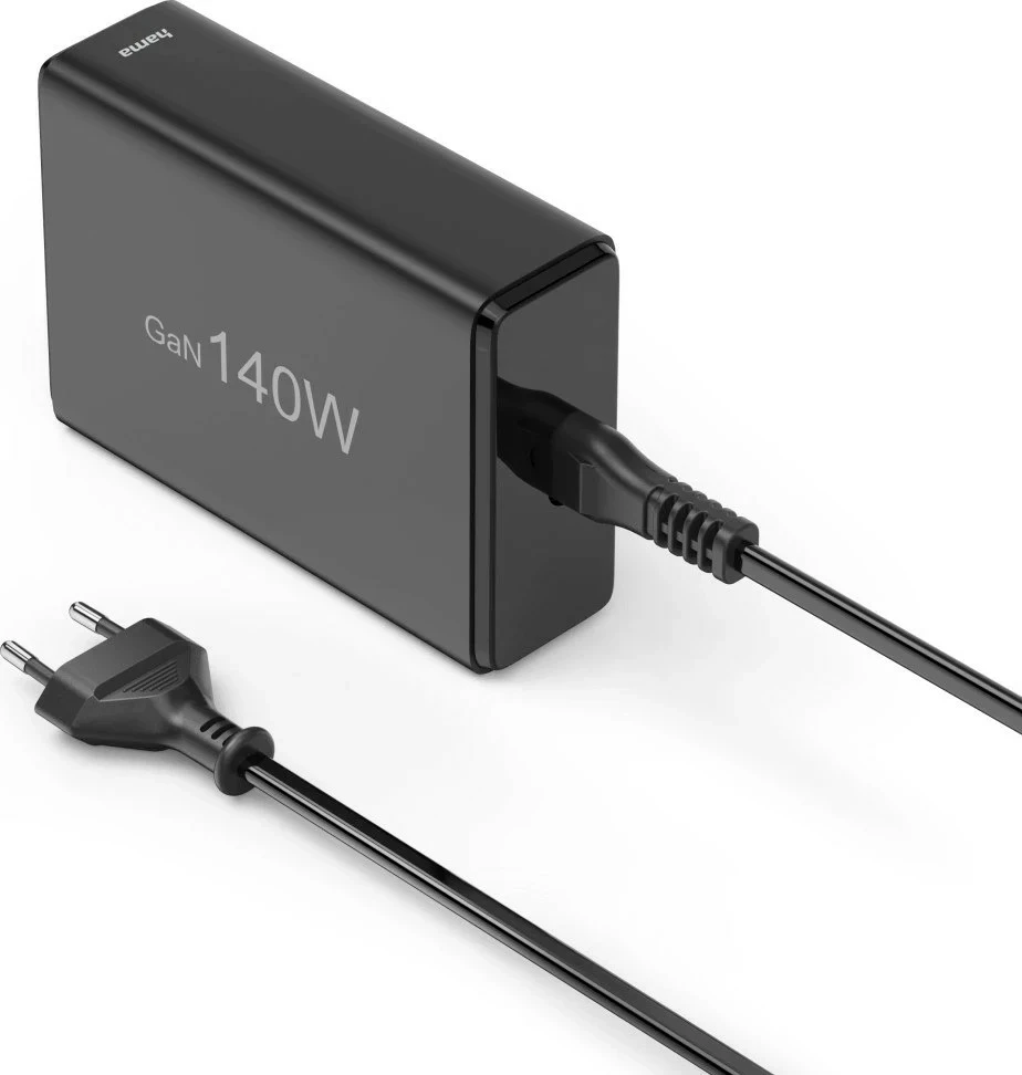 Adapter Hama GaN 140W PD/QC 3x USB-C, 2x USB-A, i zi