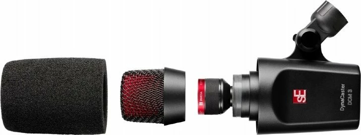 Mikrofon dinamik Lewitt SE DynaCaster DCM 3, kardioid, XLR, me pop filter të integrum, i zi