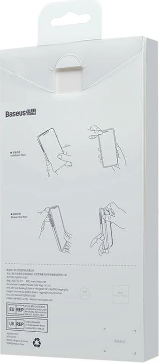 Mbështjellës magnetik Baseus Liquid Silica me xham të temperuar për iPhone 14 Plus, kaltër