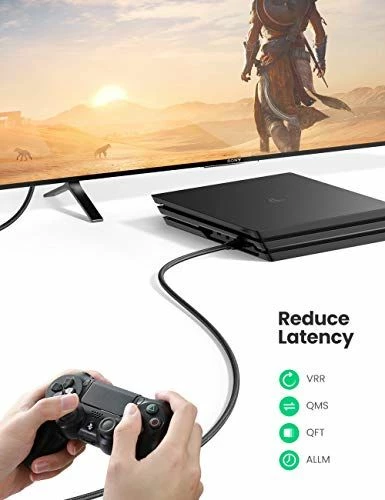 Kabllo HDMI Ugreen 80602, 3 m, HDMI 2.1 8K/60Hz 48Gbps, e zezë