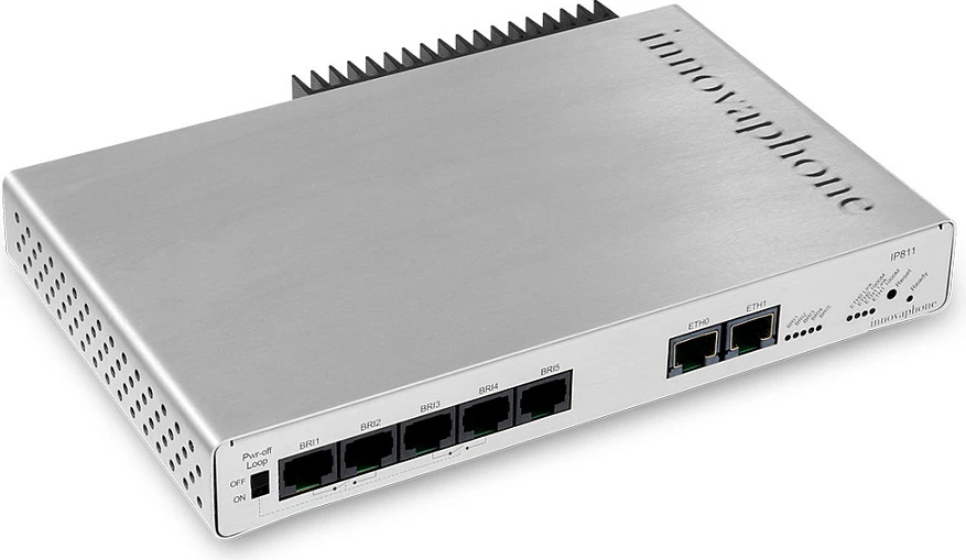 Gateway VoIP Innovaphone IP811, 10 kanale, 2x RJ-45 Gigabit, PoE, argjendtë