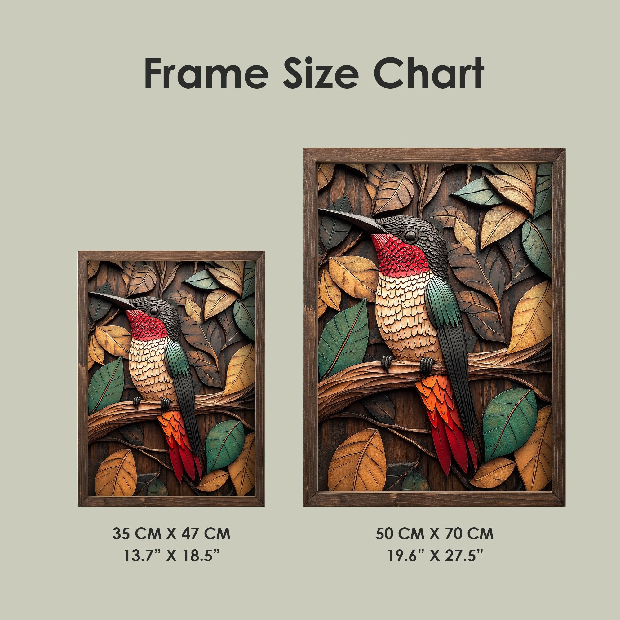 Pikturë dekorative me kornizë MDF, shumëngjyrëshe, Wallity, TUN070-XL, 50x70x3.5cm