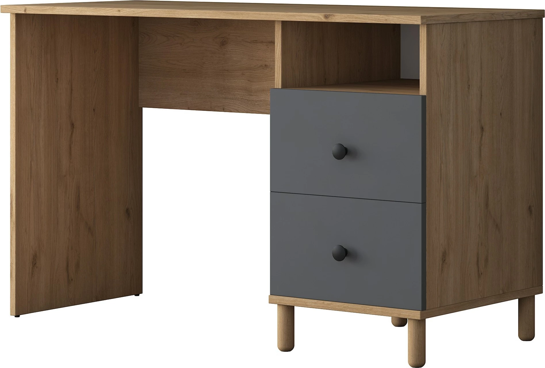 Tavolinë pune Hanah Home, HA115 - 2643, ngjyrë arr dhe antracit