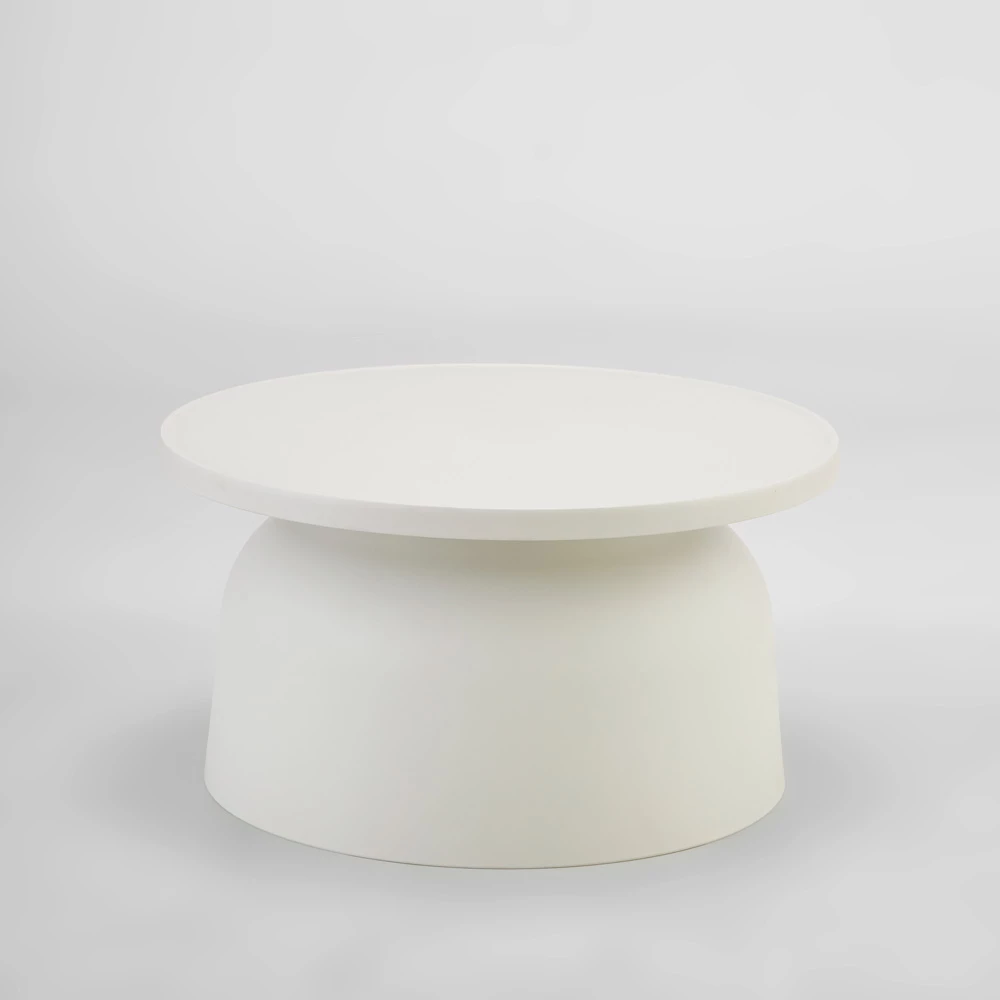 Tavolinë kafeje Domi, ngjyrë off white, 67x67x36cm