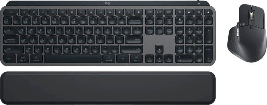 Tastierë dhe Maus wireless Logitech MX Keys S Bluetooth Combo, me palm rest, Graphite