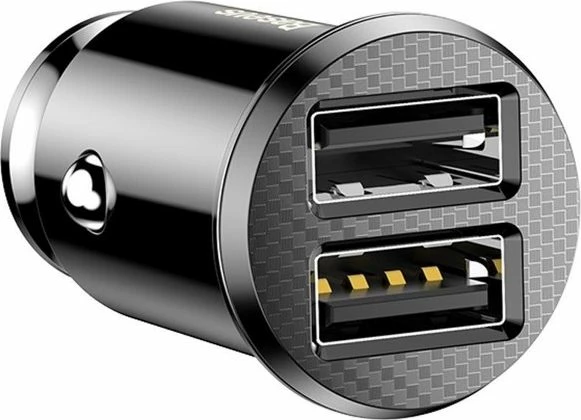 Karikues veture Baseus Grain CCALL-ML01, 2x USB-A, 3.1A, 10.5W, 12/24V, i zi