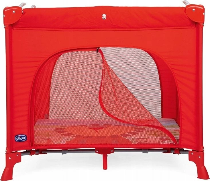 Kënd lojërash për bebe Chicco Open Box Lion 89x89 cm, e kuqe