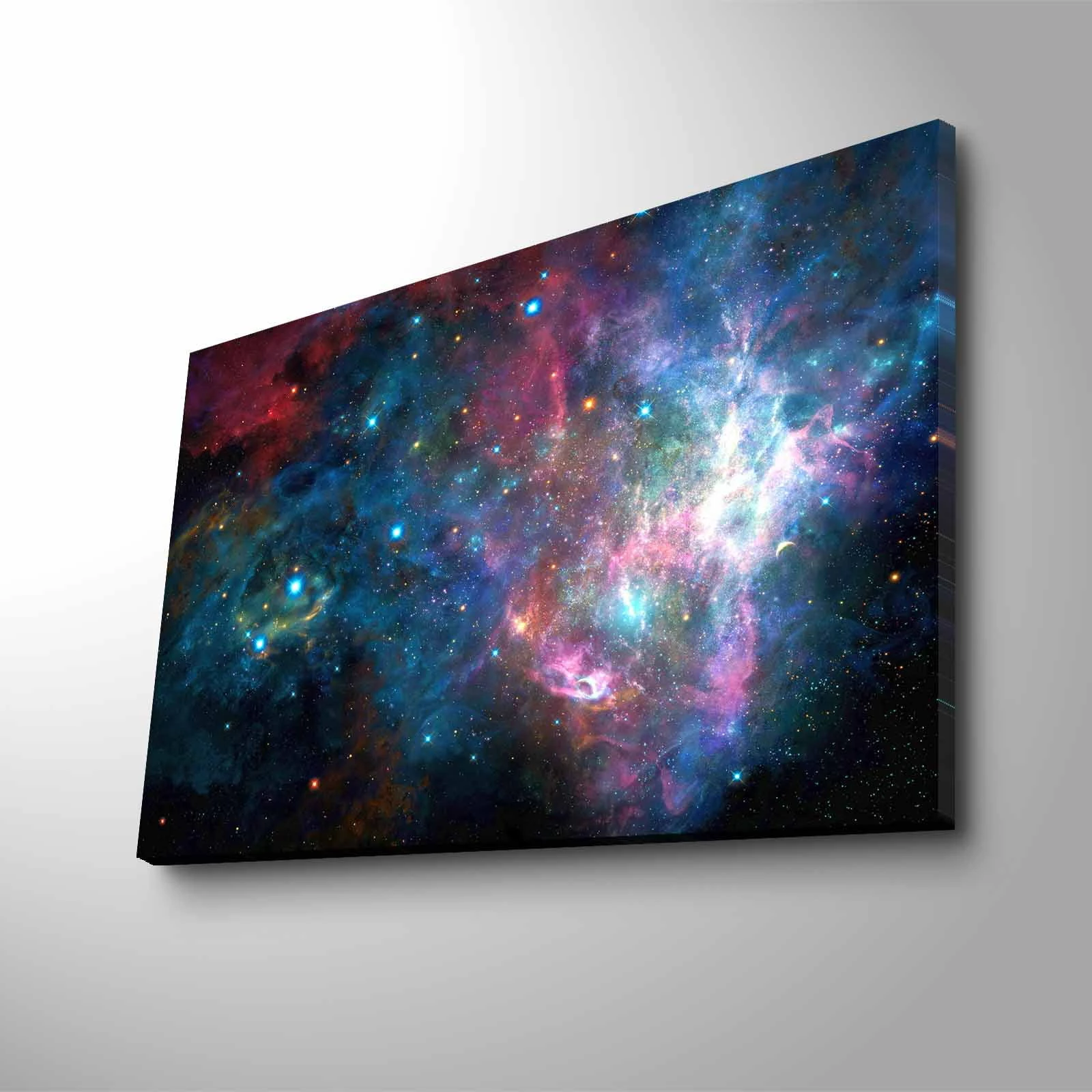 Pikturë dekorative me drita LED, kanavacë, NASA-024, shumëngjyrëshe, 45x70cm