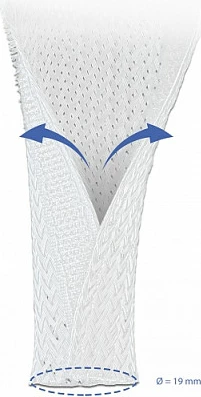 Mbështjellës i gërshetuar për kabllo DeLOCK, 2 m x 19 mm, me velkro, i bardhë