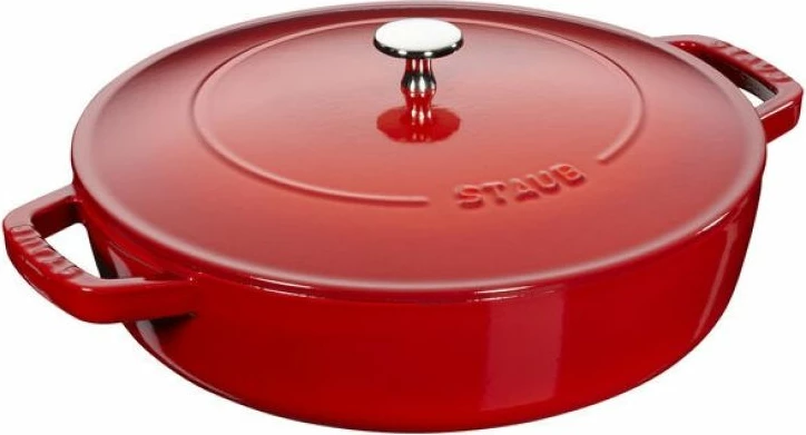Tigan i thellë me kapak ZWILLING STAUB 28 cm, i zi