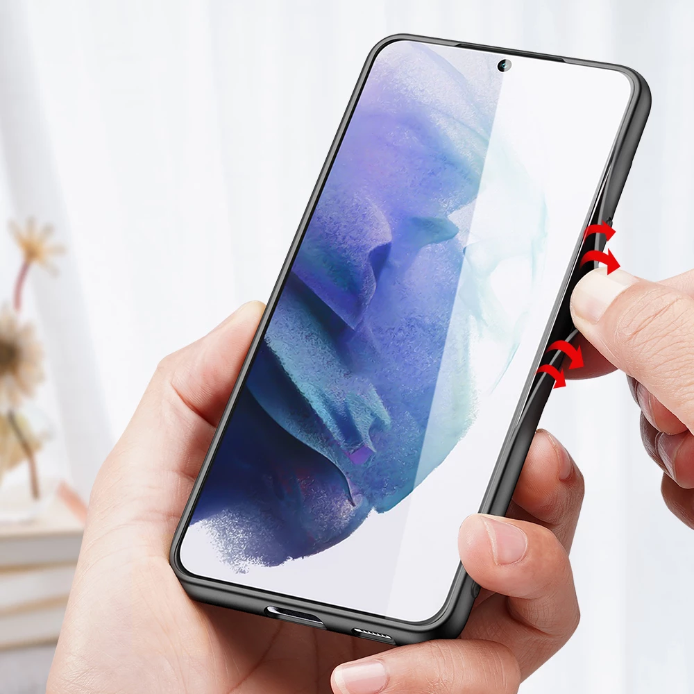 Mbështjellës Dux Ducis Fino për Samsung Galaxy S22+, najlon, Blu