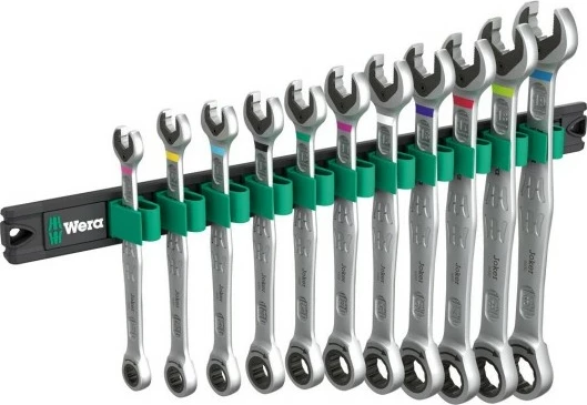 Set çelësa racë Wera Joker 6000, 11 copë, inox, me mbajtës