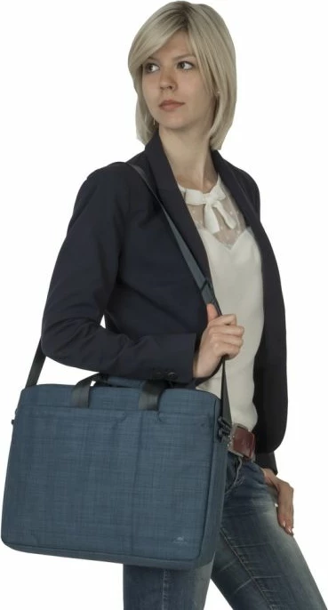 Çantë laptopi RIVACASE 8335 15.6\", me rrip shpatulle, blu