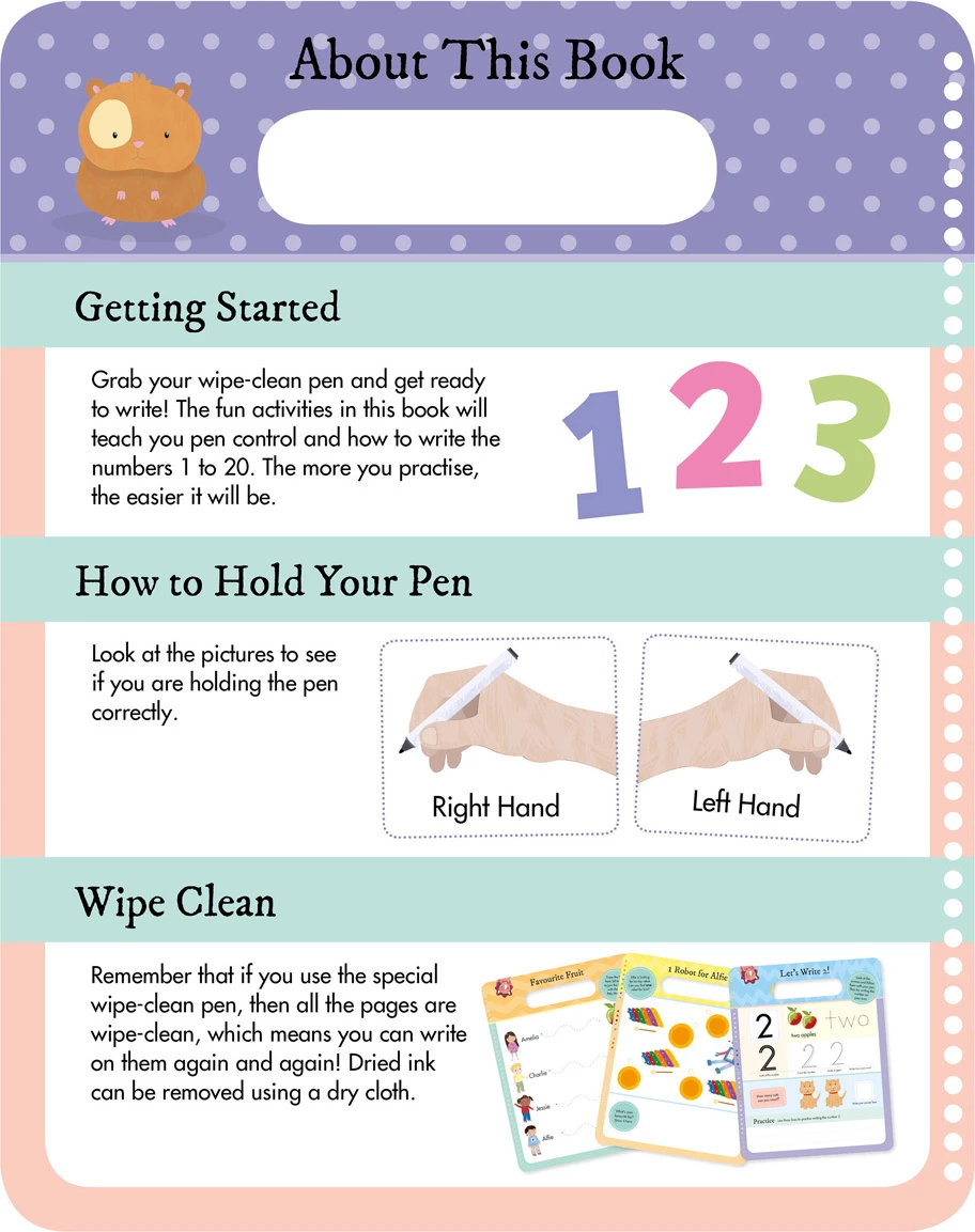 Wipe-Clean Learning - I Can Write 123 Book