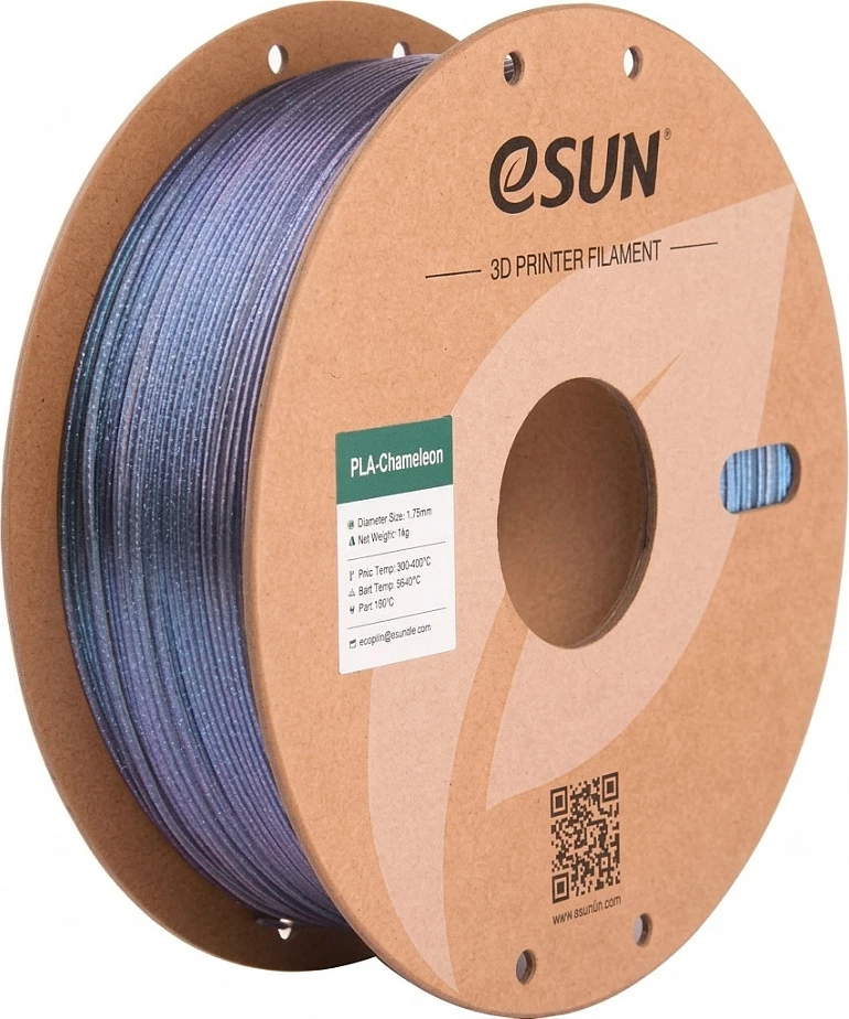 Filament PLA eSun PLA-Chameleon 1.75mm, 1kg, Tech Black